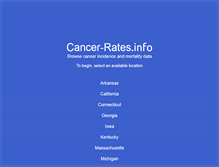 Tablet Screenshot of cancer-rates.info